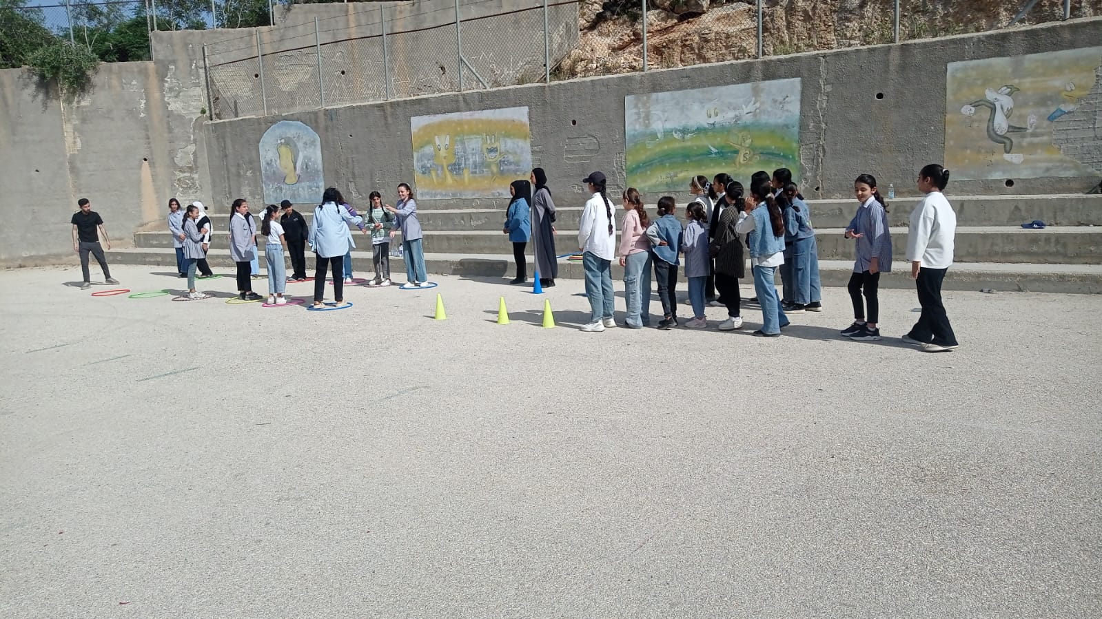مؤسسة تامر تنفذ نشاطًا تفاعليًا في مدرسة الصداقة الكورية ببلدة برقين